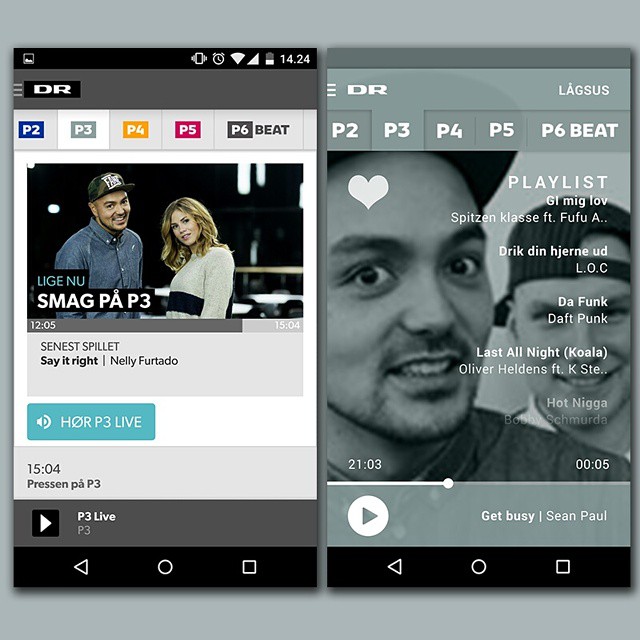 Design makeover of the DR Radio app

Original on the left / concept design on the right

#androidcon