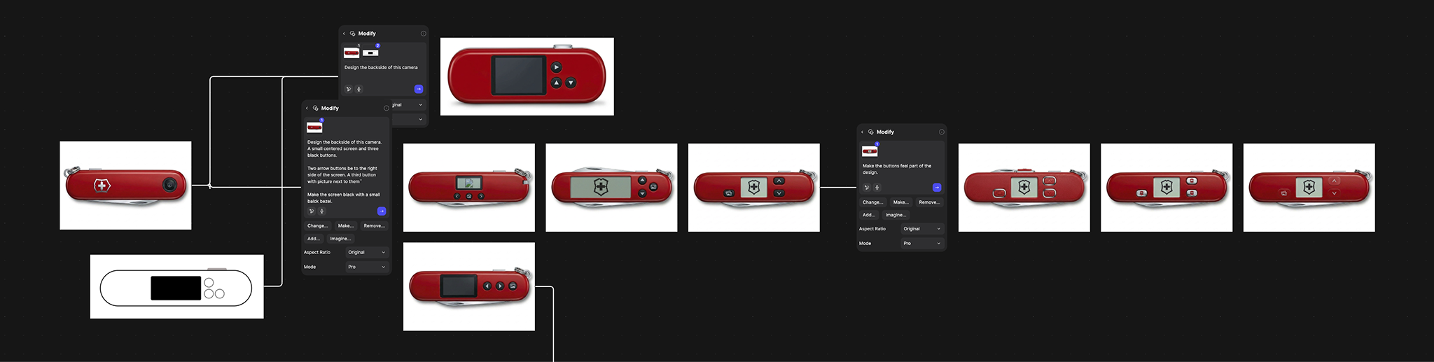 Rendering of the back of the pocket camera concept